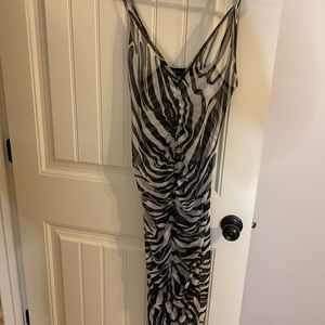 Mesh zebra print dress/coverup. Never worn. (See through)